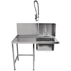 Classeq Pass-Through Dishwasher Table With Spray Mixer T11SENL
