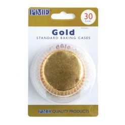 PME Cupcake Baking Cases Gold (Pack Of 30)