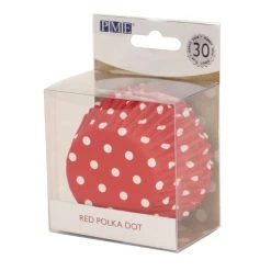 PME Cupcake Foil Lined Baking Cases Polka Dot (Pack Of 30)
