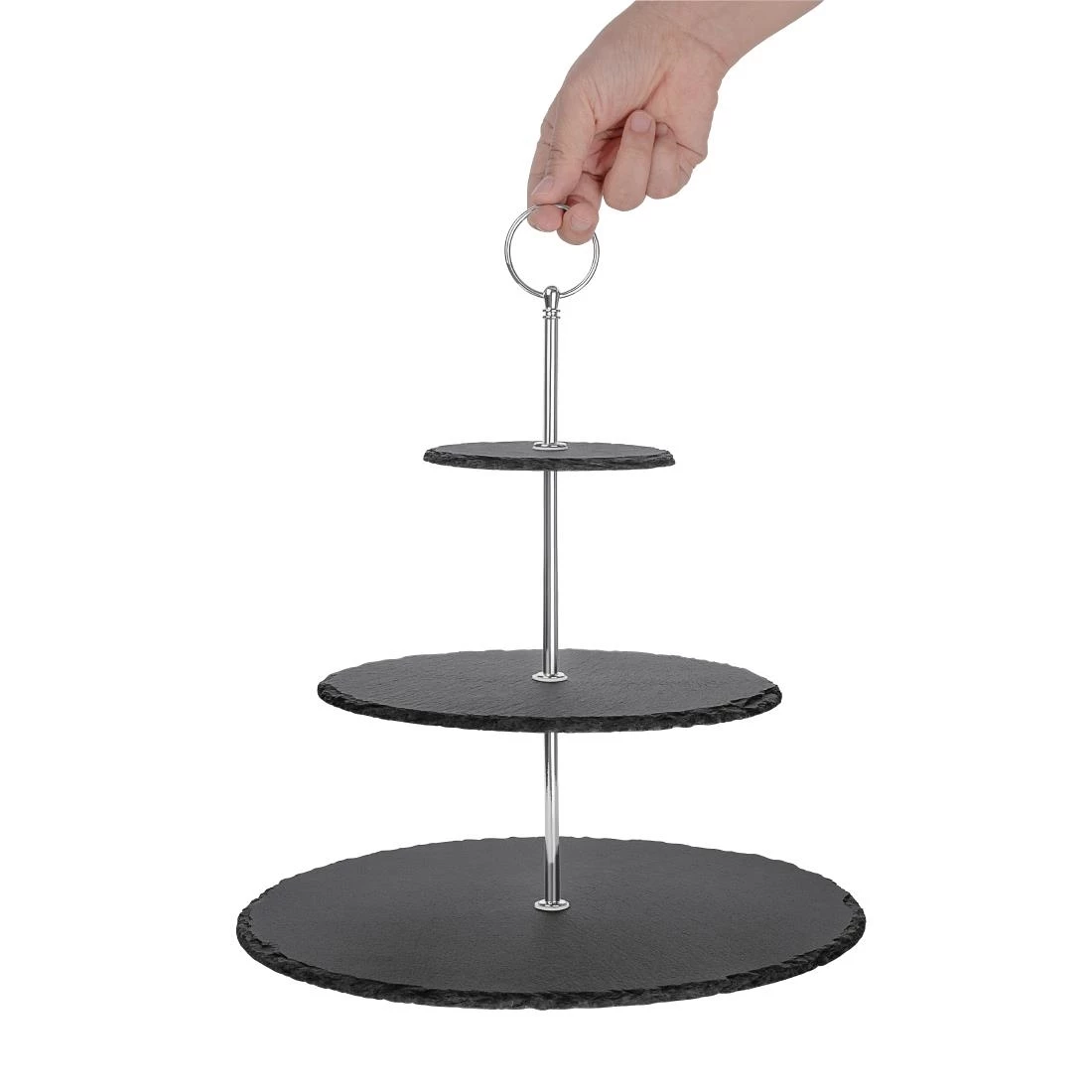 Olympia 3 Tier Slate Afternoon Tea Stand 4 Olympia 3 Tier Slate Afternoon Tea Stand - Image 2