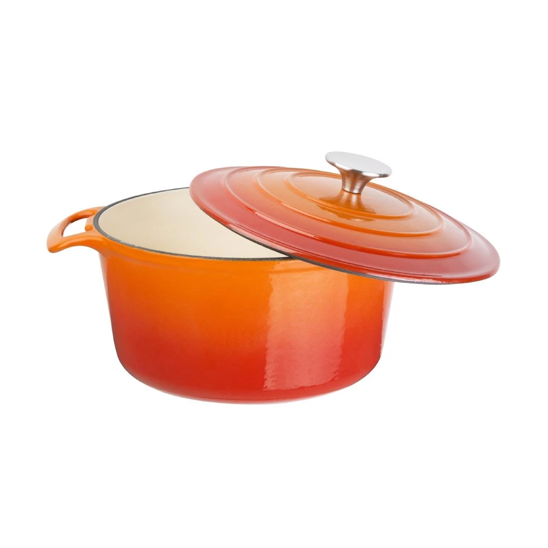 Vogue Orange Round Casserole Dish 3.2Ltr 6 Vogue Orange Round Casserole Dish 3.2Ltr - Image 4
