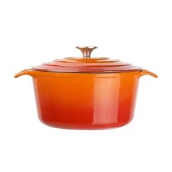 Vogue Orange Round Casserole Dish 3.2Ltr 12 Vogue Orange Round Casserole Dish 3.2Ltr -Kitchenware and Knives Sales gh302 roundcasseroleorange3new
