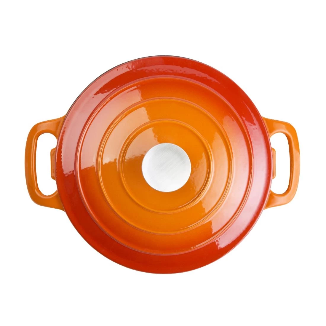 Vogue Orange Round Casserole Dish 3.2Ltr 5 Vogue Orange Round Casserole Dish 3.2Ltr - Image 3