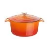 Vogue Orange Round Casserole Dish 4Ltr -Kitchenware and Knives Sales gh303 roundcasseroleorange1
