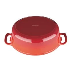 Vogue Red Oval Casserole Dish 5Ltr -Kitchenware and Knives Sales gh313 ovalcasserolered