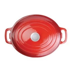 Vogue Red Oval Casserole Dish 6Ltr -Kitchenware and Knives Sales gh314 redabove