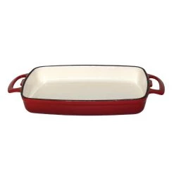 Vogue Red Cast Iron Casserole Dish 1.8Ltr 13 Vogue Red Cast Iron Casserole Dish 1.8Ltr -Kitchenware and Knives Sales gh319 gh320 vogue cast
