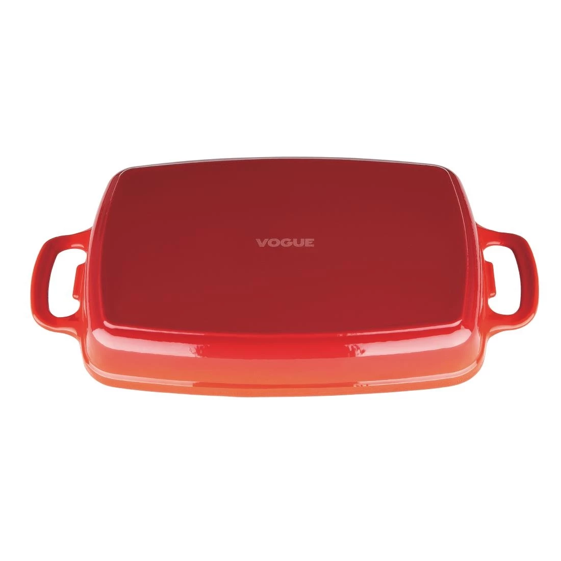 Vogue Red Cast Iron Casserole Dish 1.8Ltr 7 Vogue Red Cast Iron Casserole Dish 1.8Ltr - Image 5
