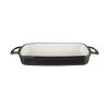 Vogue Black Rectangular Cast Iron Dish 1.8Ltr