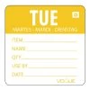 Vogue Dissolvable Day Of The Week Labels Tuesday (Pack Of 250) -Kitchenware and Knives Sales gh352 tue web