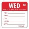 Vogue Dissolvable Day Of The Week Labels Wednesday (Pack Of 250) -Kitchenware and Knives Sales gh353 wed web