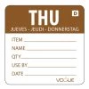Vogue Dissolvable Day Of The Week Labels Thursday (Pack Of 250) -Kitchenware and Knives Sales gh354 thu web