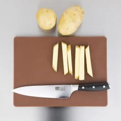 Hygiplas Low Density Brown Chopping Board -Kitchenware and Knives Sales gh792 chopboardsmallbrown6