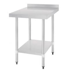 Vogue Stainless Steel Table With Upstand 700(D)mm -Kitchenware and Knives Sales gj505 2