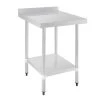Vogue Stainless Steel Table With Upstand 700(D)mm -Kitchenware and Knives Sales gj505 3