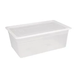 Vogue Polypropylene 1/1 Gastronorm Container With Lid 200mm (Pack Of 2)
