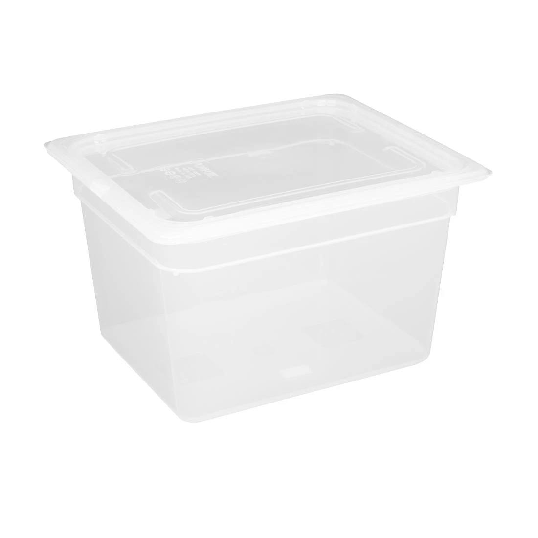 Vogue Polypropylene 1/2 Gastronorm Container With Lid 200mm (Pack Of 4) 3 Vogue Polypropylene 1/2 Gastronorm Container With Lid 200mm (Pack Of 4)
