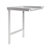 Vogue Pass Through Dishwash Table Left 650(D)mm -Kitchenware and Knives Sales gj533 passthroughdishwashertable1