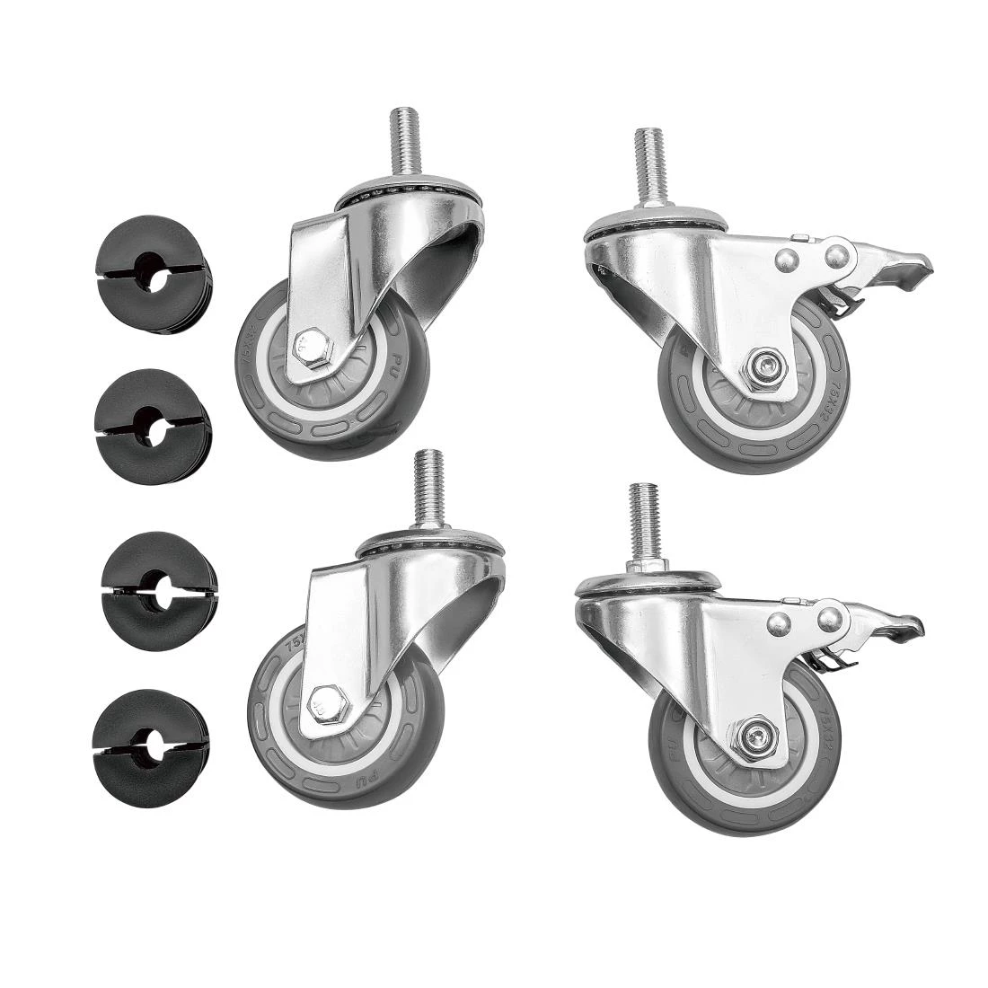 Vogue Castors For Vogue Stainless Steel Tables (Pack Of 4) 3 Vogue Castors For Vogue Stainless Steel Tables (Pack Of 4)