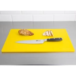 Hygiplas Antibacterial Low Density Chopping Board Yellow -Kitchenware and Knives Sales hc861 chopboardyellow4