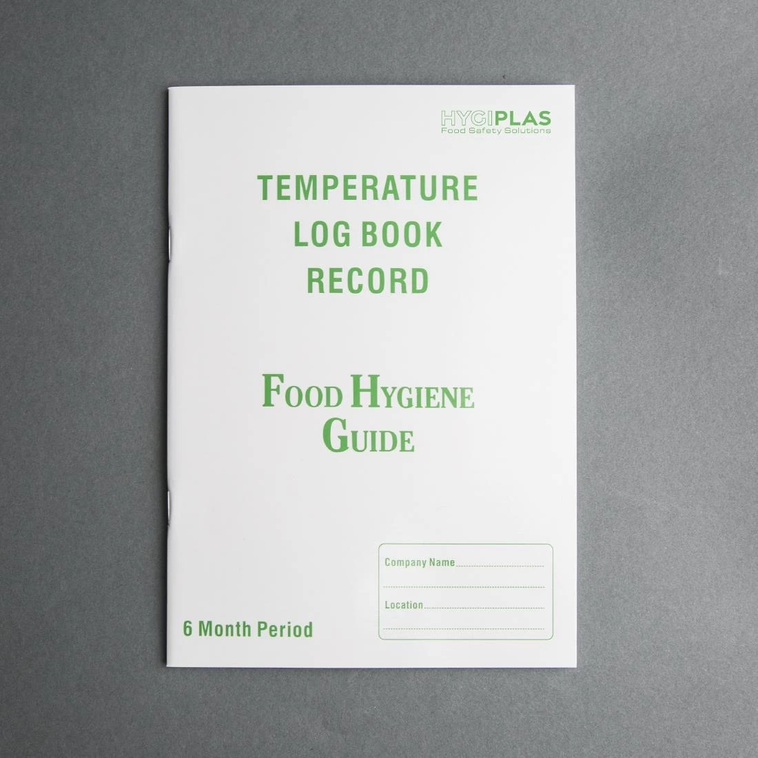 Hygiplas Temperature Log Book 3 Hygiplas Temperature Log Book