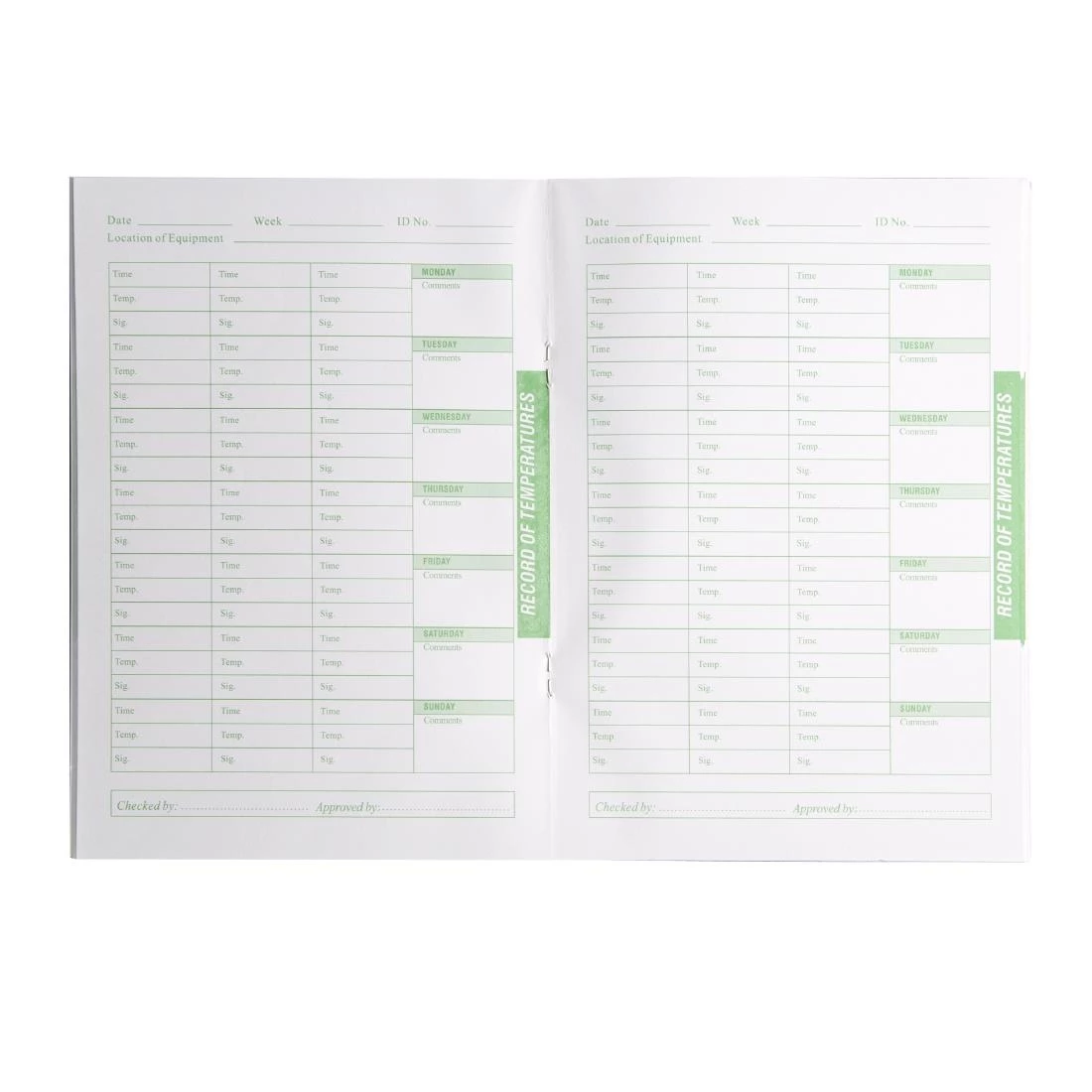 Hygiplas Temperature Log Book 6 Hygiplas Temperature Log Book - Image 4
