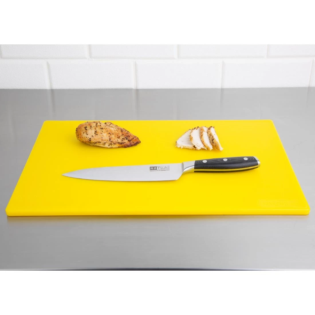 Hygiplas Low Density Yellow Chopping Board Standard 4 Hygiplas Low Density Yellow Chopping Board Standard - Image 2