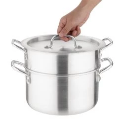 Vogue Aluminium Double Boiler Pan 4Ltr -Kitchenware and Knives Sales k643 withhand