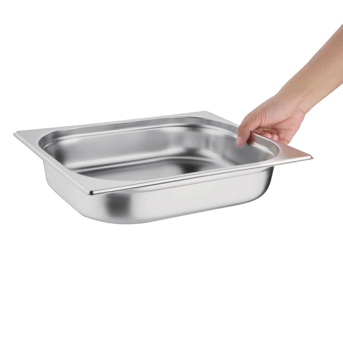 Vogue Stainless Steel 1/2 Gastronorm Pan 65mm 4 Vogue Stainless Steel 1/2 Gastronorm Pan 65mm - Image 2
