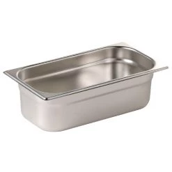 Vogue Stainless Steel Gastronorm Pan Set 5 X 1/3 & 1 X 1/2