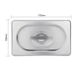 Vogue Stainless Steel 1/4 Gastronorm Lid -Kitchenware and Knives Sales k972 ststgnlid5new