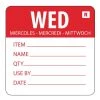 Vogue Removable Day Of The Week Label Wednesday (Pack Of 500)