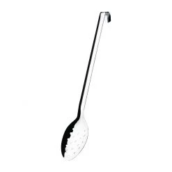 Vogue Long Perforated Spoon With Hook 16"