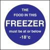 Vogue Food In This Freezer Sign -Kitchenware and Knives Sales l839 sign web2