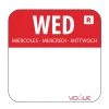 Vogue Removable Colour Coded Food Labels Wednesday (Pack Of 1000) -Kitchenware and Knives Sales l933 wed web