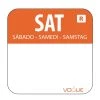 Vogue Removable Colour Coded Food Labels Saturday (Pack Of 1000) -Kitchenware and Knives Sales l936 sat web