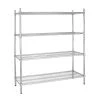 Vogue 4 Tier Wire Shelving Kit 1830x460mm -Kitchenware and Knives Sales l939 4tierwireshelving1