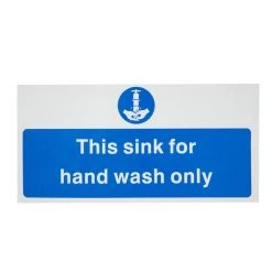 Vogue Hand Wash Only Sign