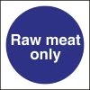 Vogue Raw Meat Only Sign -Kitchenware and Knives Sales l958 sign large