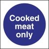 Vogue Cooked Meat Only Sign -Kitchenware and Knives Sales l959 sign large
