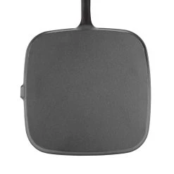 Vogue Square Cast Iron Ribbed Skillet Pan 241mm -Kitchenware and Knives Sales m653 ribbedskilletsquare3