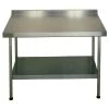 Franke KWC DVS Stainless Steel Wall Table With Upstand 600(D)mm -Kitchenware and Knives Sales p377 table with upstand 1