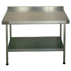 Franke KWC DVS Stainless Steel Wall Table With Upstand 600(D)mm