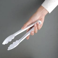 Vogue White Tongs 9" -Kitchenware and Knives Sales p941 tongwhite2