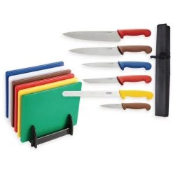 Special Offer Hygiplas Chopping Boards And Knife Set