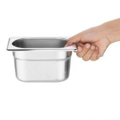 Vogue Gastronorm Pan Set With Lids 1/9 (Pack Of 6) -Kitchenware and Knives Sales s430 3