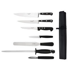 Deglon Sabatier 7 Piece Knife Set And Wallet