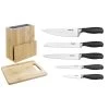 Vogue Prep Like A Pro 5-Piece Soft-Grip Knife Set With Knife Block And Chopping Board 1 Vogue Prep Like A Pro 5-Piece Soft-Grip Knife Set With Knife Block And Chopping Board -Kitchenware and Knives Sales sa610 set