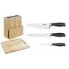 Vogue Prep Like A Pro 3-Piece Soft-Grip Knife Set With Knife Block And Chopping Board -Kitchenware and Knives Sales sa612 set