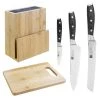 Vogue Tsuki Series 7 Prep Like A Pro 3-Piece Knife Set With Knife Block And Chopping Board -Kitchenware and Knives Sales sa614 primary